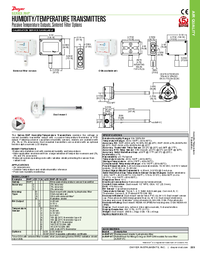 Thumbnail of document Brochure - RHP Humidity/Temperature Transmitter